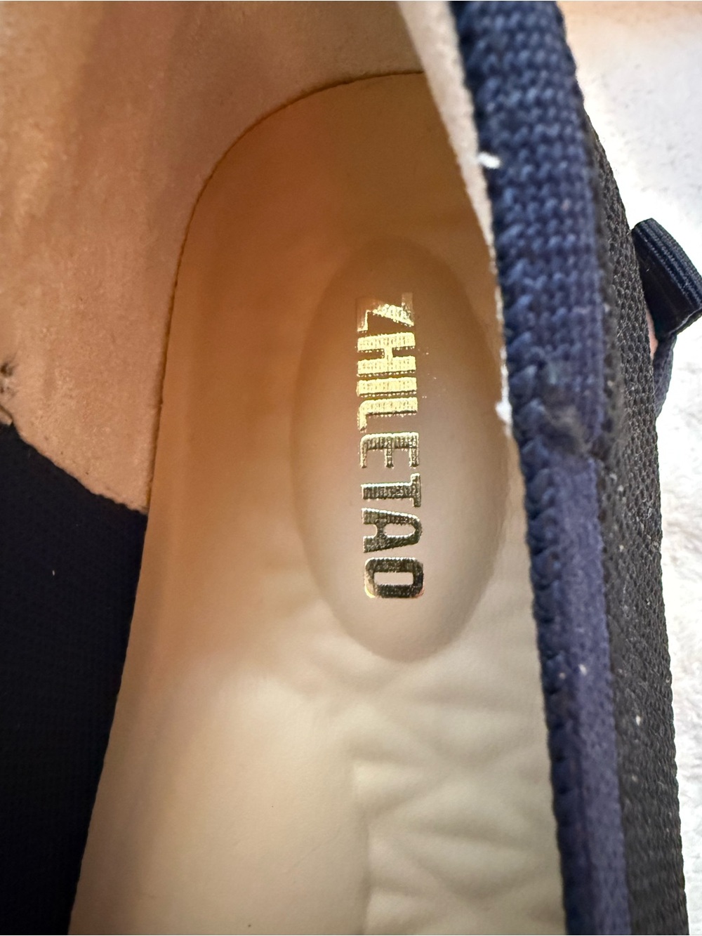 Ladies Navy & Black Knit Ballet Flats Classic bundle shoes for deeper discount - Picture 3 of 14